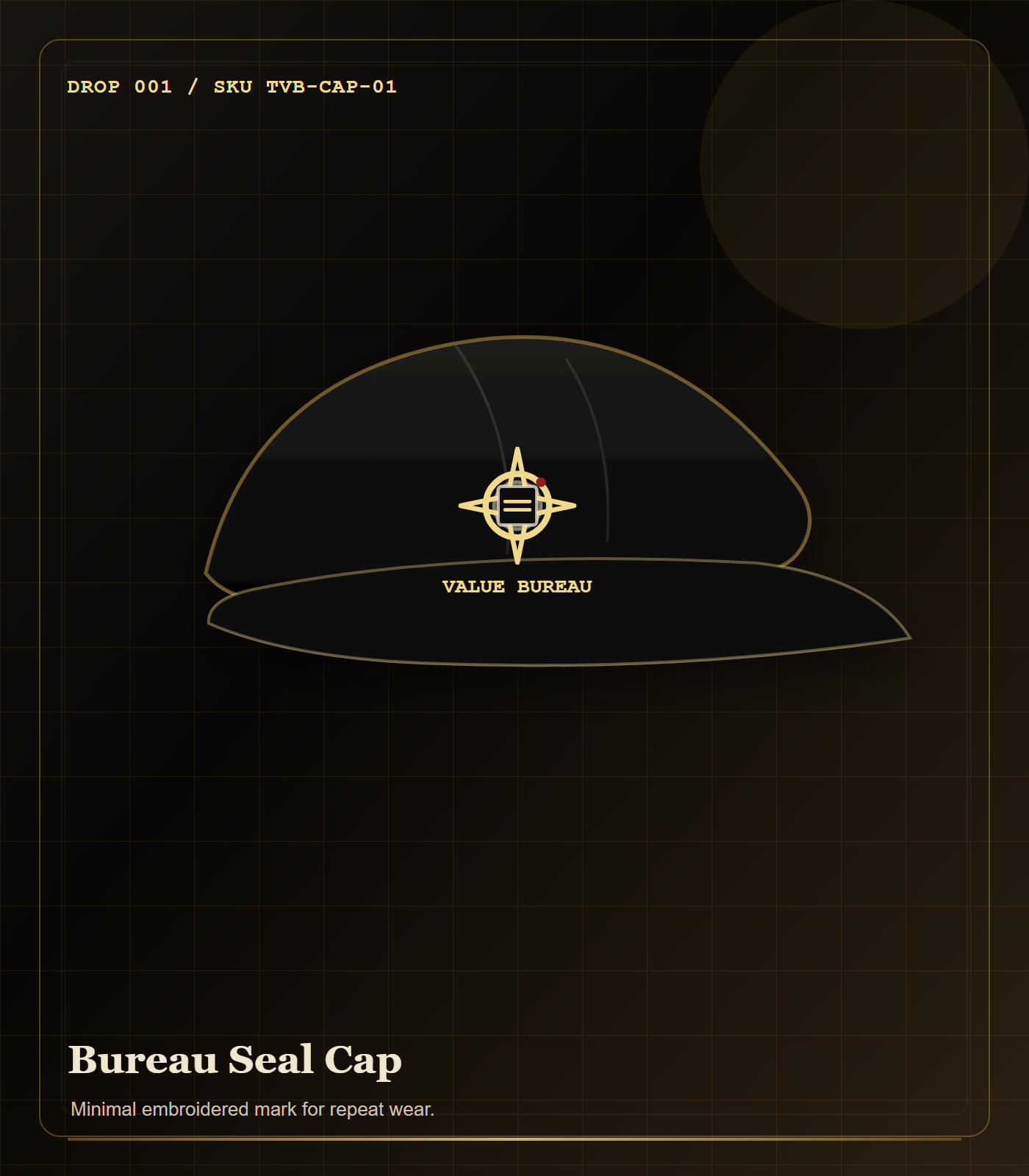 Bureau Seal Cap concept mockup