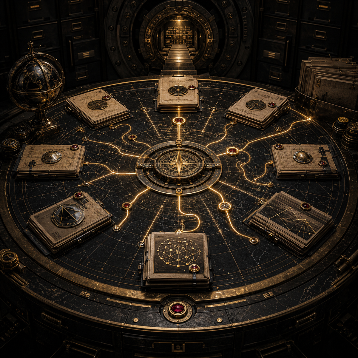 A hidden path atlas of value routes