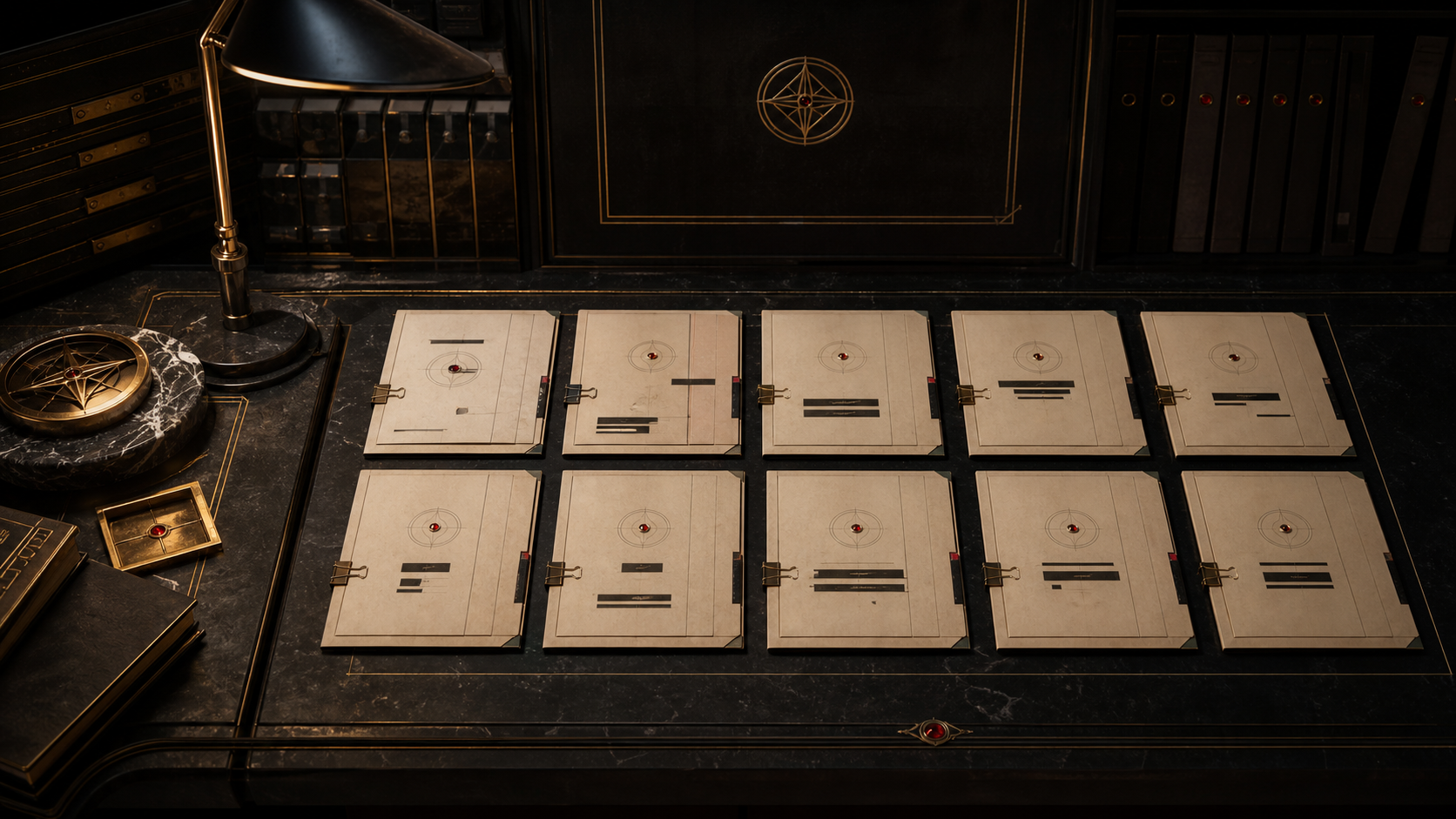 Value Bureau PDF field files arranged on an archive desk